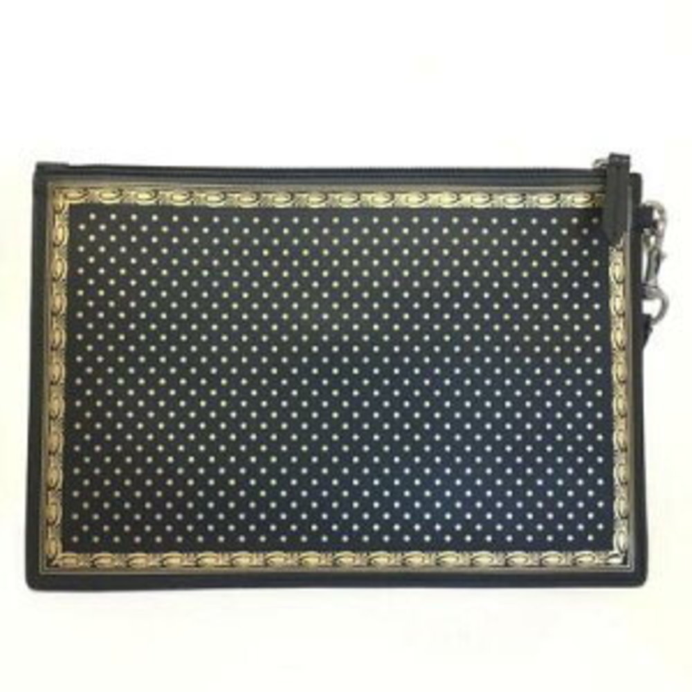 Gucci Clutch GUCCY Bag Black Leather